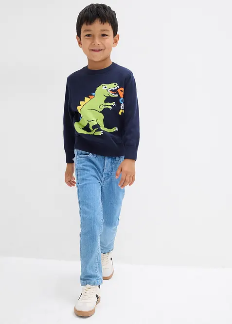 Maglione in filato fine di puro cotone, bonprix