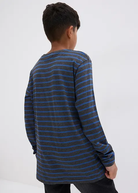 Maglia a maniche lunghe in puro cotone biologico (pacco da 2), bonprix