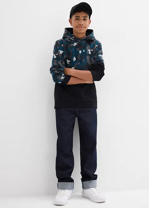 Felpa con cappuccio e cotone biologico, bonprix