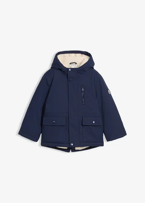 Parka invernale idrorepellente con fodera teddy, bonprix