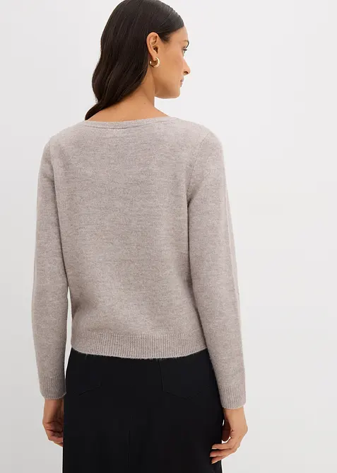 Maglione con scollo a barca, bonprix