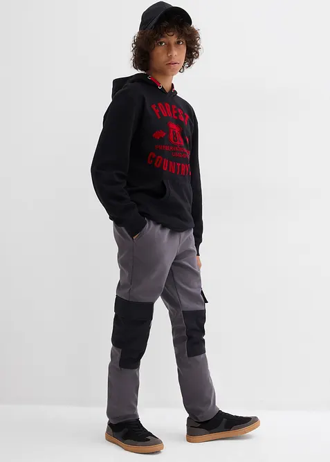 Pantaloni cargo in softshell, regolabili in vita, bonprix