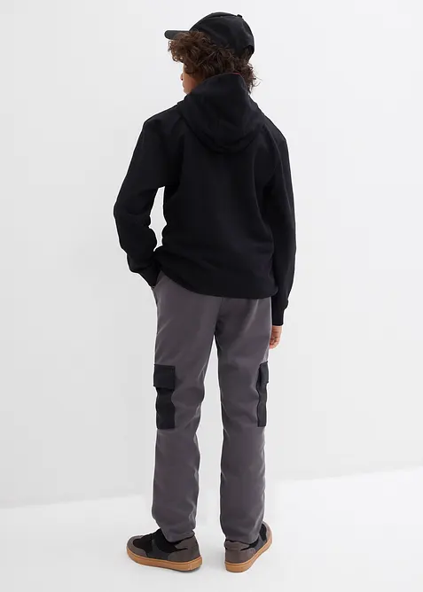 Pantaloni cargo in softshell, regolabili in vita, bonprix