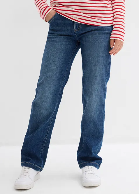 Jeans straight, vita media, bonprix