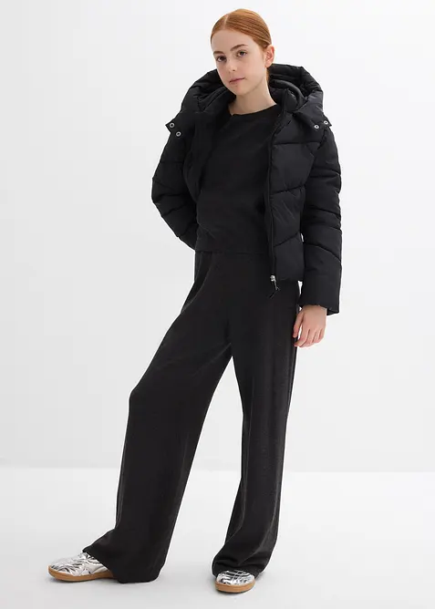 Maglione in filato fine e pantaloni in maglia di morbida viscosa (set 2 pezzi), bonprix