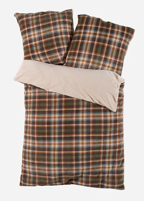 Biancheria letto double-face mano cachemire a quadri, bonprix