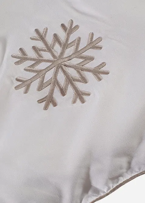 Trapunta effetto piuma con fiocchi di neve, extra calda, bonprix