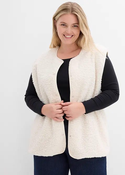 Gilet teddy, bonprix