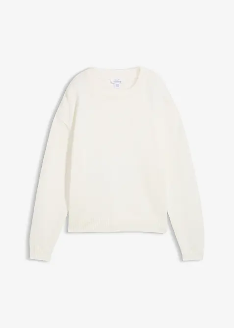 Maglione oversize in puro cotone, bonprix