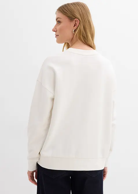 Felpa oversize in puro cotone biologico, bonprix
