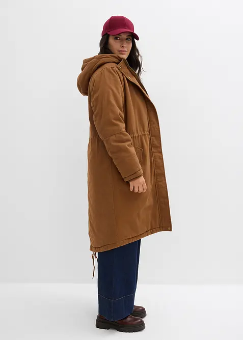 Parka lungo imbottito, bonprix