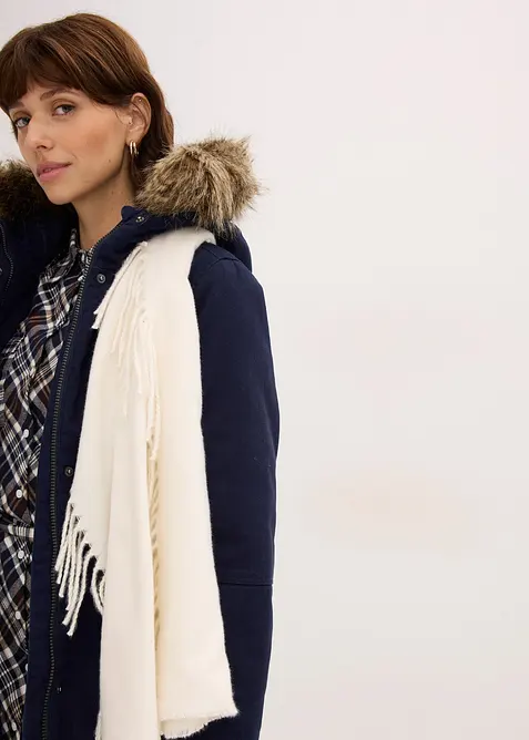 Parka lungo imbottito, bonprix