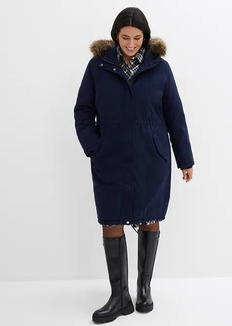 Parka lungo imbottito, bonprix