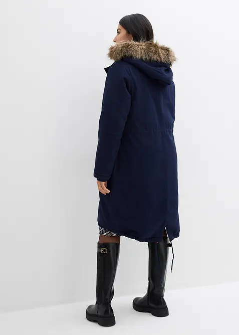 Parka lungo imbottito, bonprix