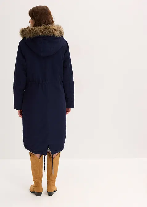 Parka lungo imbottito, bonprix