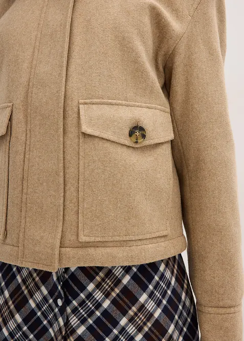 Giacca invernale in simil lana, bonprix