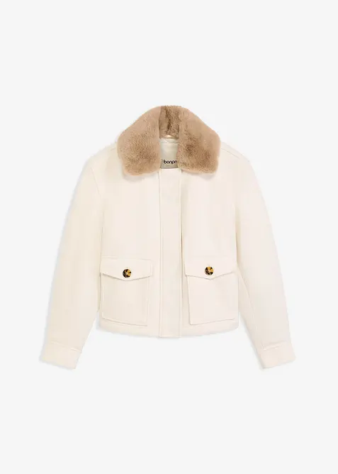 Giacca invernale in simil lana, bonprix