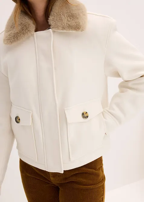 Giacca invernale in simil lana, bonprix