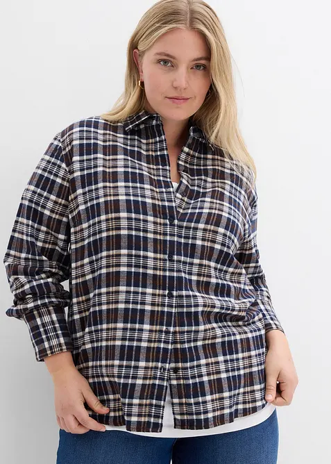 Camicia di flanella in puro cotone, bonprix