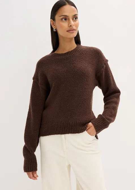 Maglione oversize in filato fine, bonprix