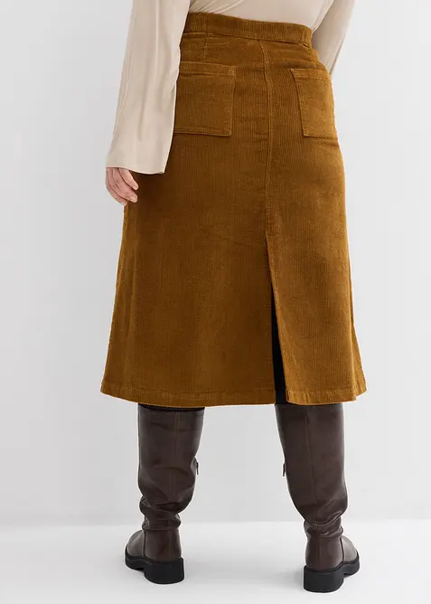 Gonna di velluto a coste, bonprix