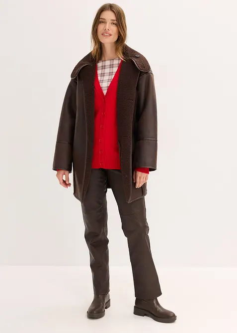 Cardigan lungo in soffice misto viscosa, bonprix