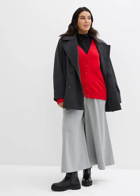 Cardigan lungo in soffice misto viscosa, bonprix