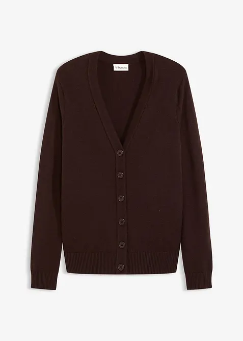 Cardigan lungo in soffice misto viscosa, bonprix