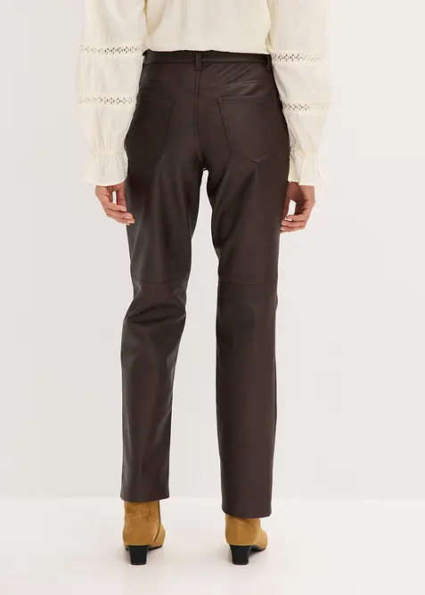 Pantaloni in similpelle effetto usato, bonprix