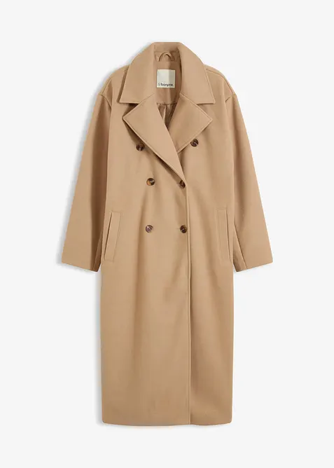 Cappotto oversize in simil lana, bonprix