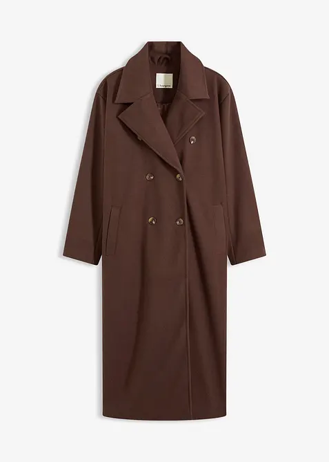 Cappotto oversize in simil lana, bonprix