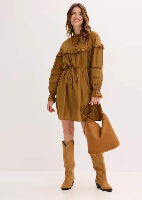 Abito tunica in misto viscosa fine, bonprix