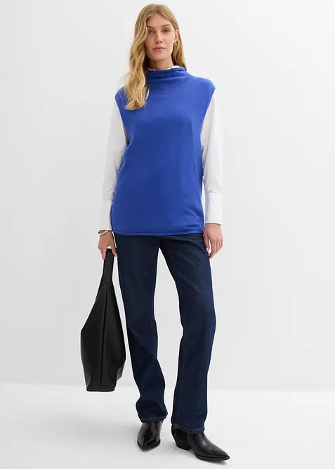 Gilet in maglia di puro cotone, bonprix