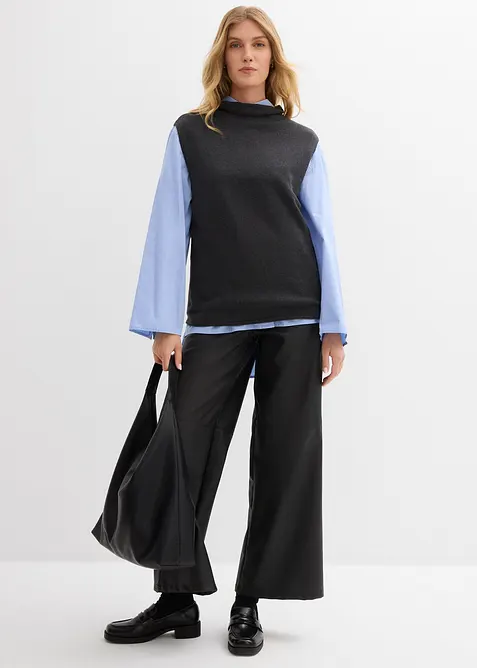 Gilet in maglia di puro cotone, bonprix