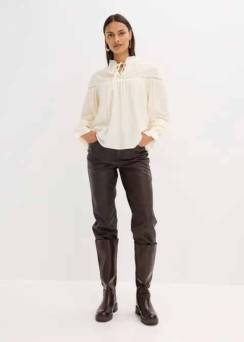 Blusa in fine misto viscosa, bonprix