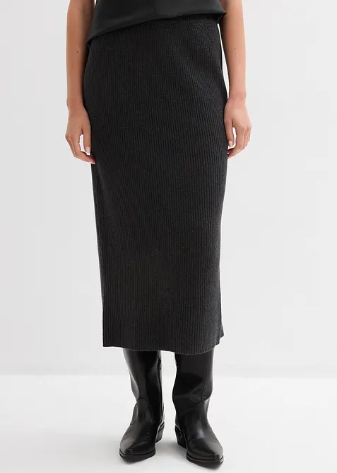 Gonna in maglia di puro cotone, bonprix