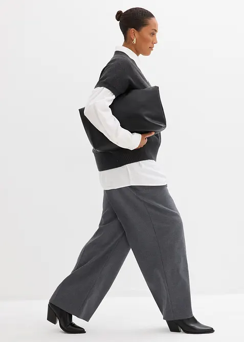 Gilet in maglia di puro cotone, bonprix