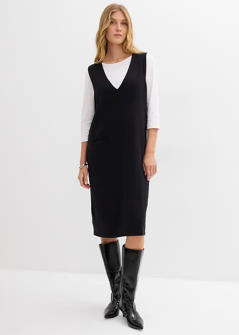 Abito in maglia di puro cotone, bonprix