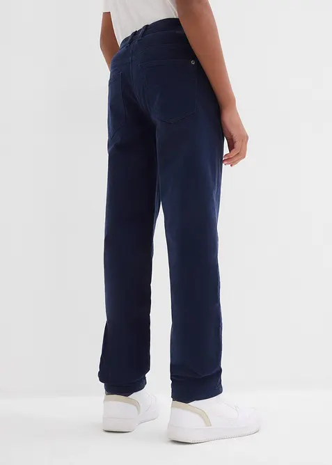 Pantaloni in velluto a coste di cotone biologico elasticizzato riciclabile regular fit, straight, bonprix