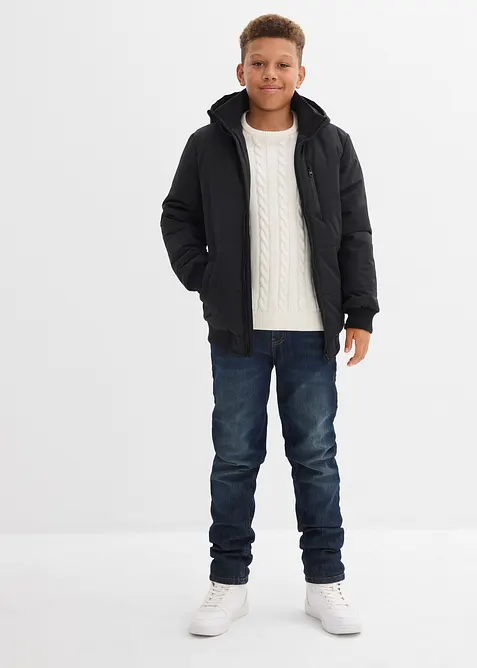 Maglione a trecce in puro cotone biologico riciclabile, bonprix