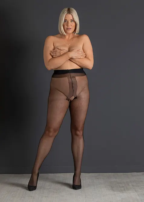 Collant ouvert, 20 den, bonprix