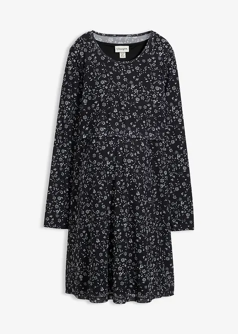 Abito prémaman / da allattamento 2 in 1 in fantasia floreale, bonprix