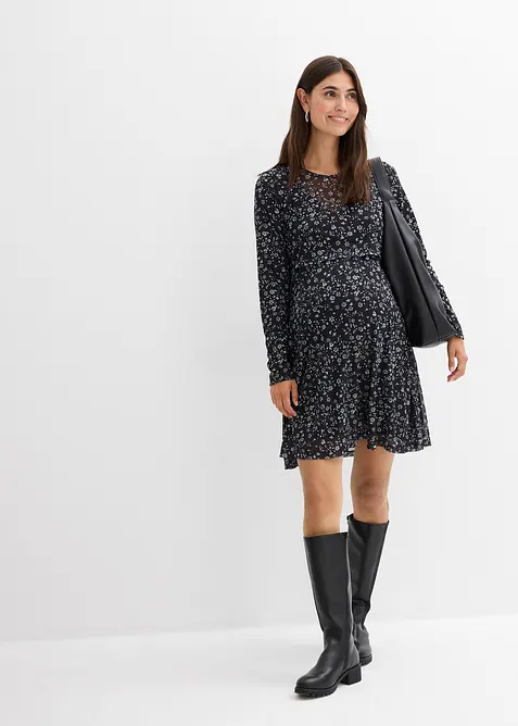 Abito prémaman / da allattamento 2 in 1 in fantasia floreale, bonprix