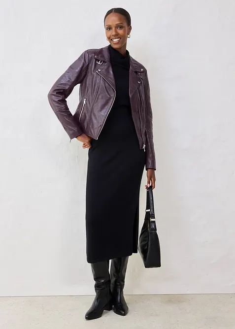 Giacca biker in nappa, bonprix