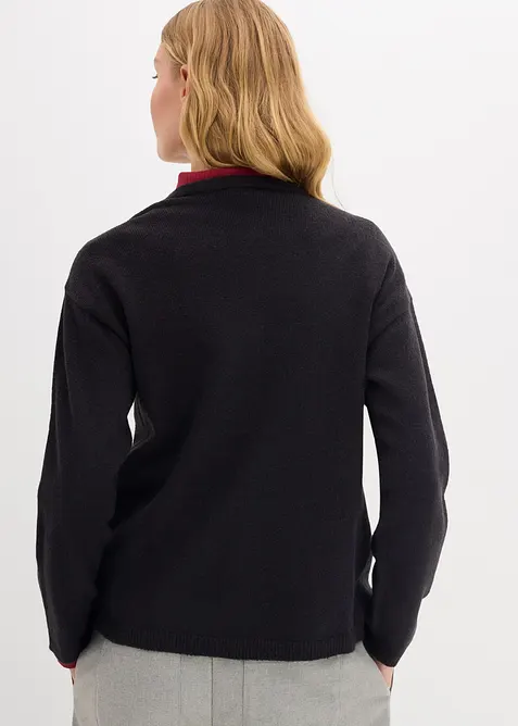 Cardigan in filato fine, bonprix