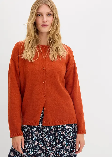 Cardigan in filato fine, bonprix