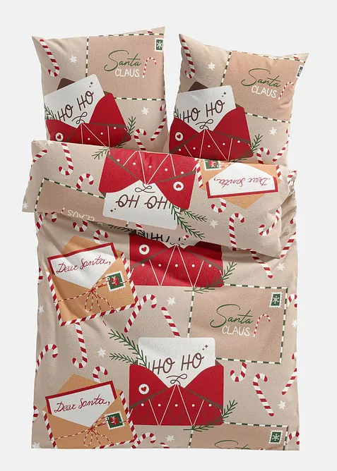 Biancheria da letto con lettera di Natale, bonprix