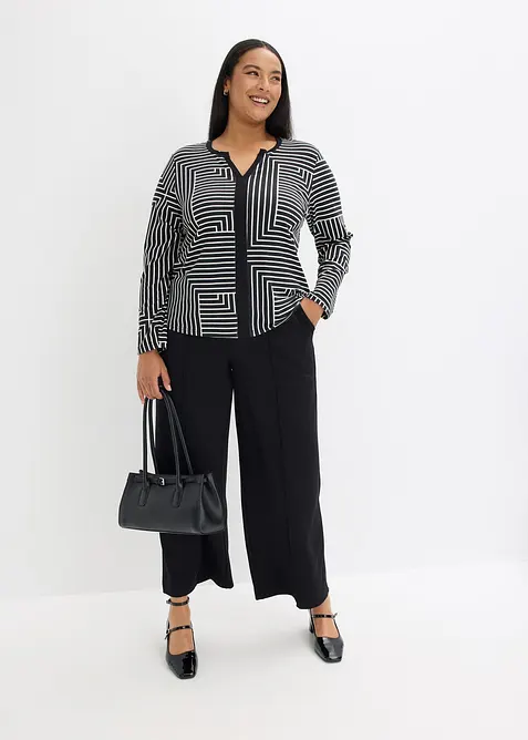 Maglia a maniche lunghe in viscosa, bonprix