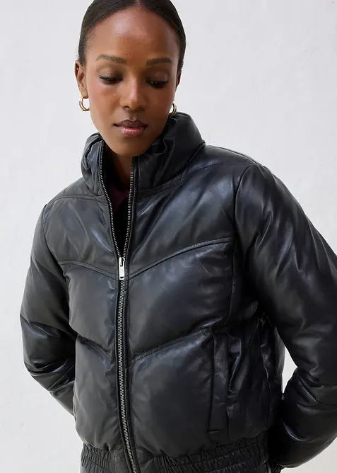 Giacca trapuntata in nappa d'agnello, bonprix