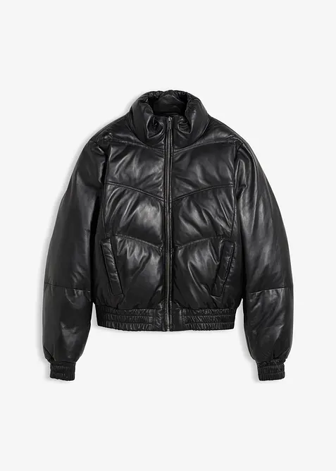 Giacca trapuntata in nappa d'agnello, bonprix